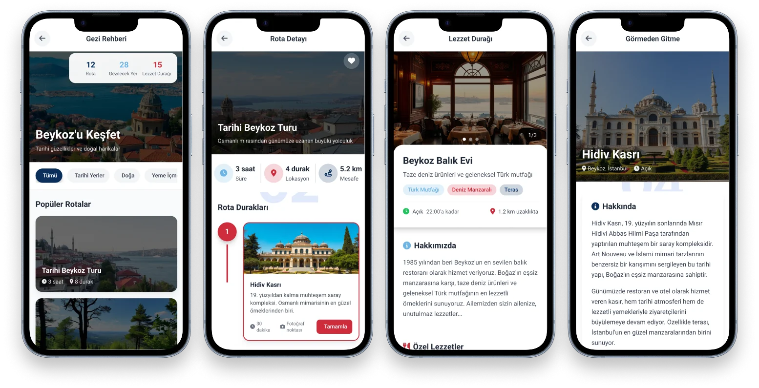 E-Belediye Gezi Rehberi - Akıllı Rota Planlama ve Şehir Keşfi MEKİNSOFT Akıllı Şehir Gezi Rehberi - Dijital Belediye Turizm ve Restoran Keşif Mobil Uygulaması