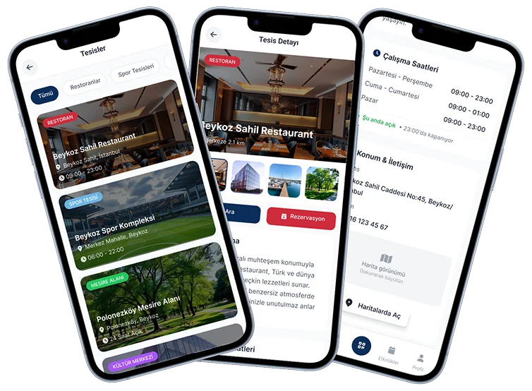 E-Belediye Tesis Yönetimi - Dijital Rezervasyon Platformu MEKİNSOFT Dijital Belediye Tesisler Modülü - Belediye Tesis Rezervasyon ve Yönetim Sistemi